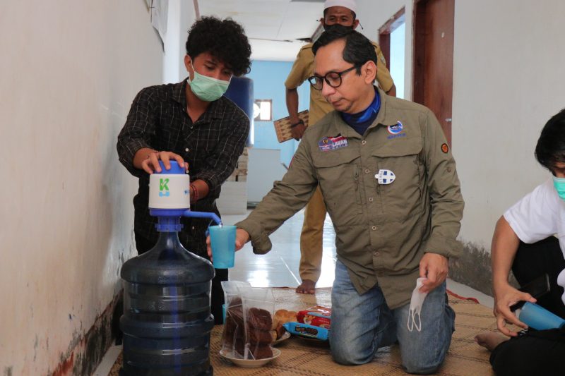 kemenko marves mengunjungi pulau papagarang